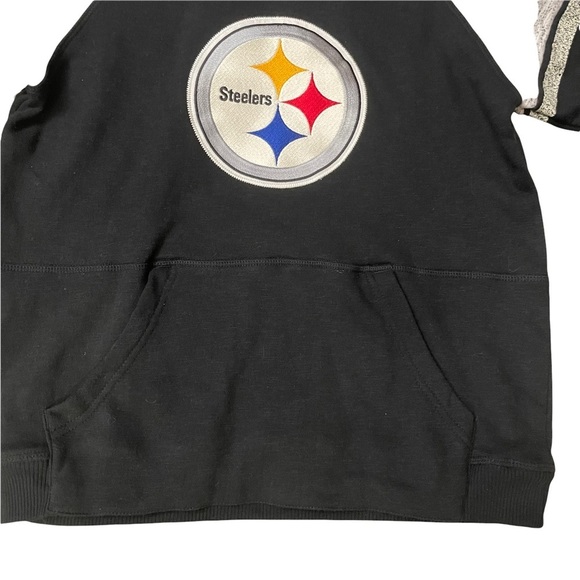 NFL Team Apparel Pittsburgh Steelers Pullover Hoodie Sweater Youth Medium 10/12 - Picture 2 of 6